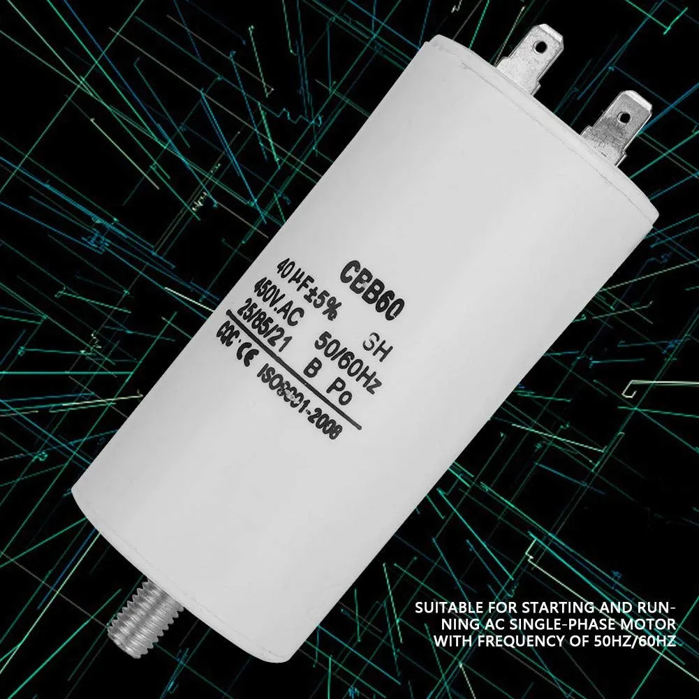 Zunate CBB60 40uF 450V condensatore avviamento 50/60Hz