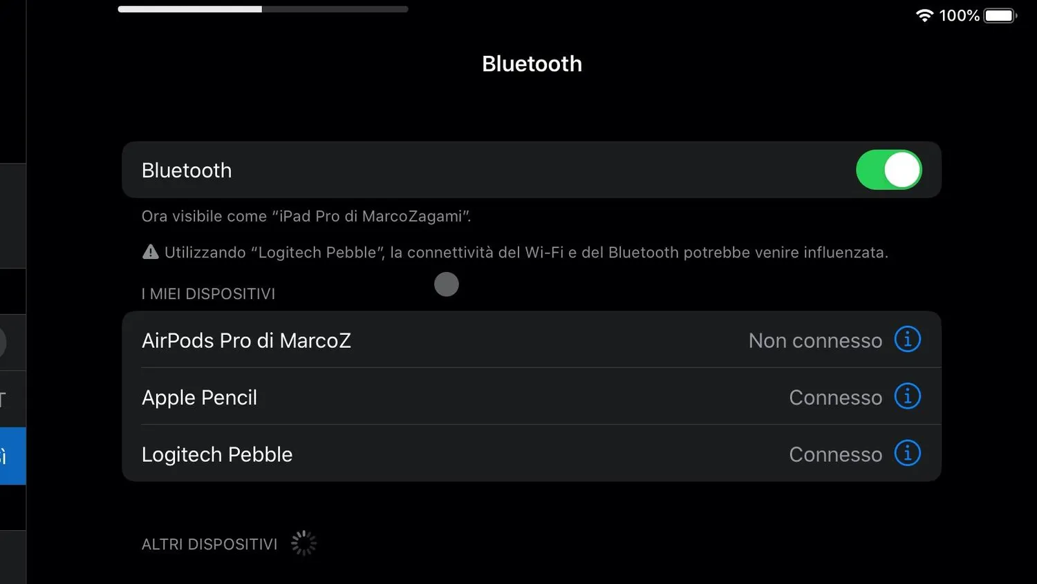 Logitech Pebble M350 mouse wireless grafite silenzioso