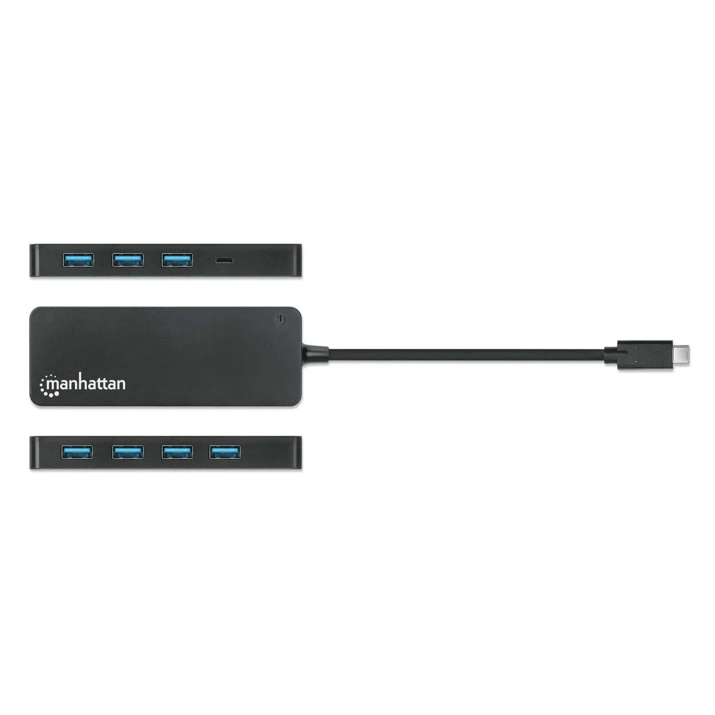 Manhattan Hub USB-C 7 porte USB-A 5 Gbps bus