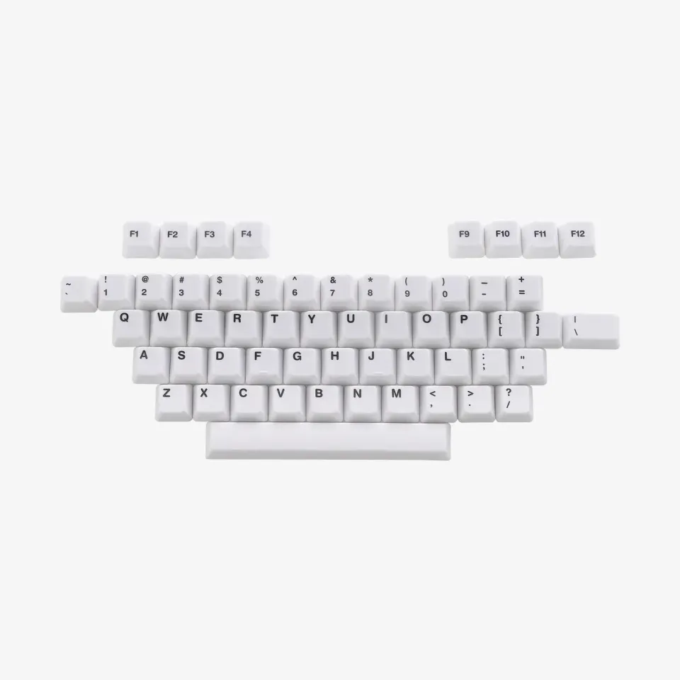 CoffeeKeys Alpha Plus V2 keycap ceramica bianco 56 tasti