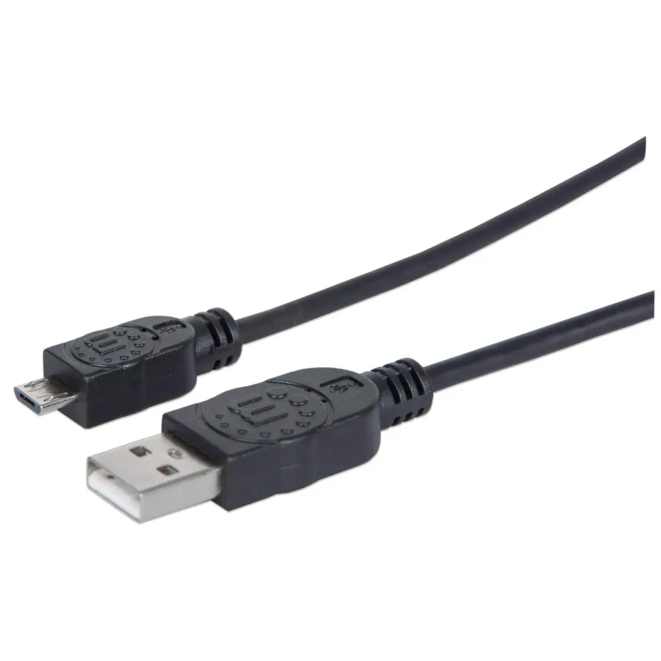 Manhattan Cavo USB Micro-B 1,8m Nero Hi-Speed
