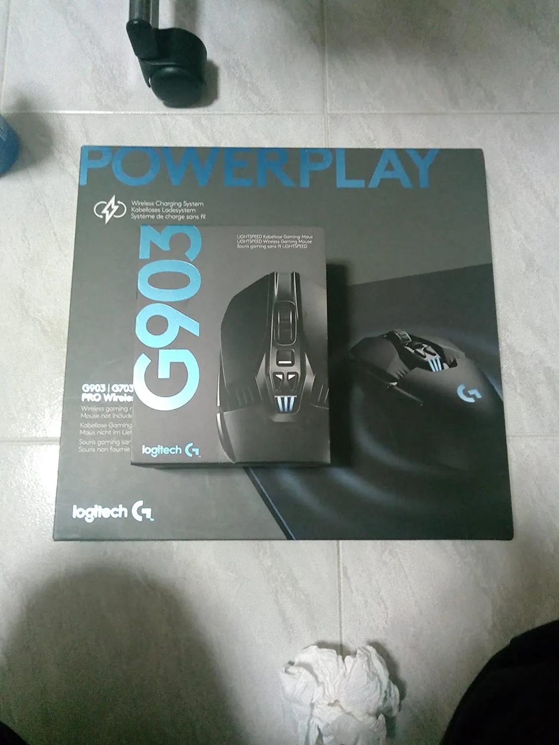 Logitech G POWERPLAY Tappetino Mouse Ricarica Wireless 275x300 mm