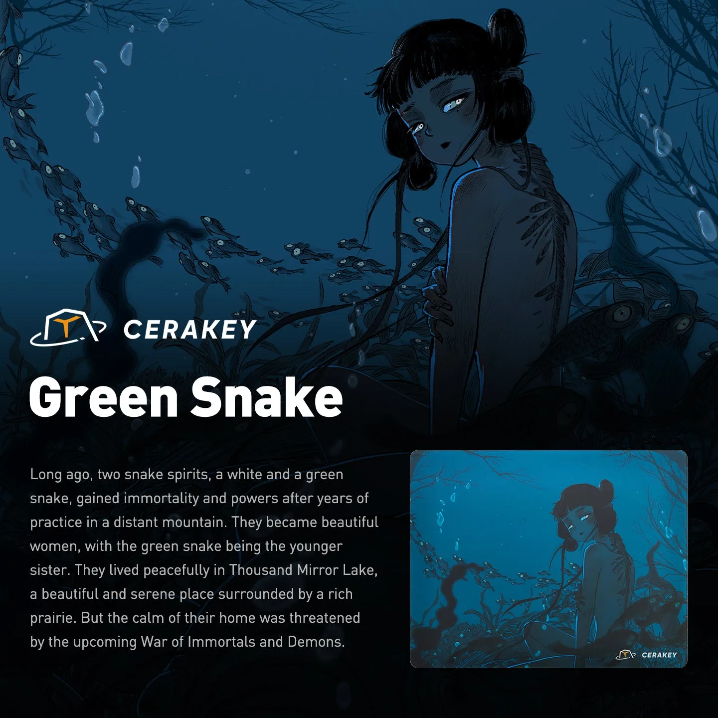 Cerakey X San Yan Erlang Red Dragon tappetino mouse vetro
