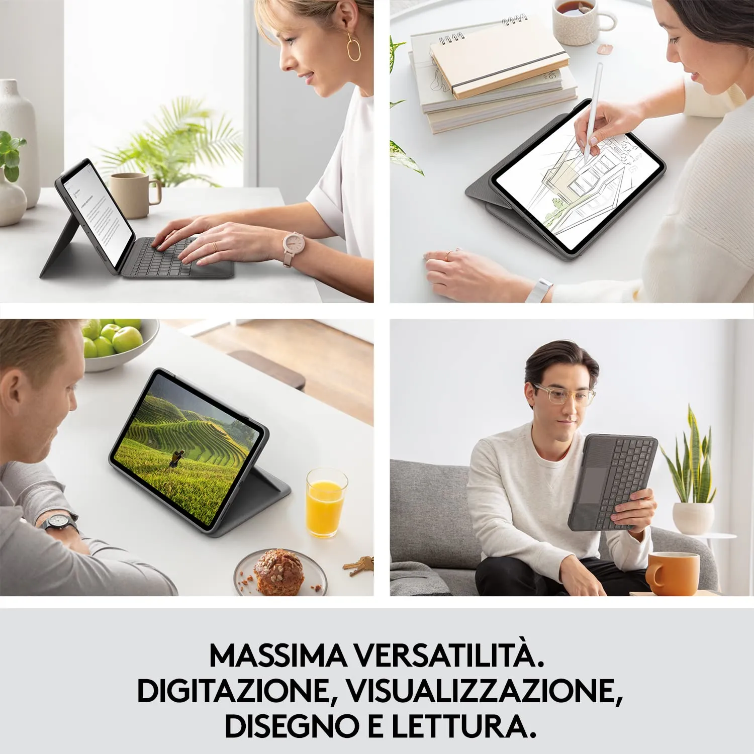 Logitech Folio Touch custodia tastiera iPad ITA