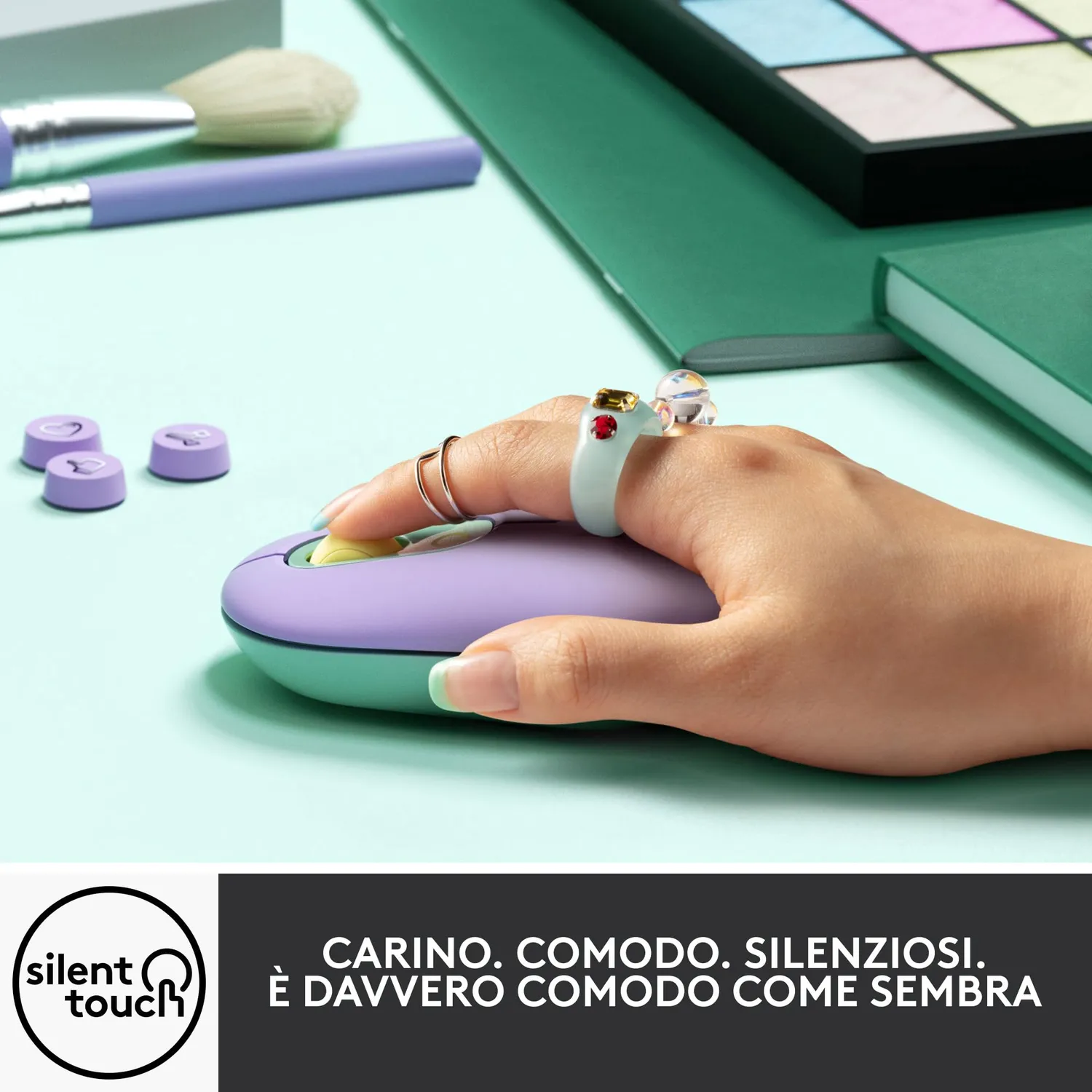 Logitech POP Mouse wireless Daydream silenzioso