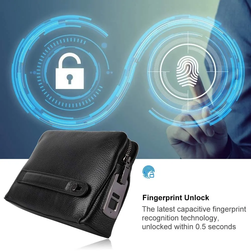 Zunate borsa sicurezza impronta digitale pelle