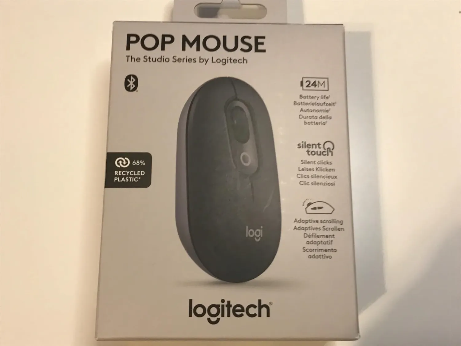 Logitech POP Mouse wireless rosa clic silenziosi