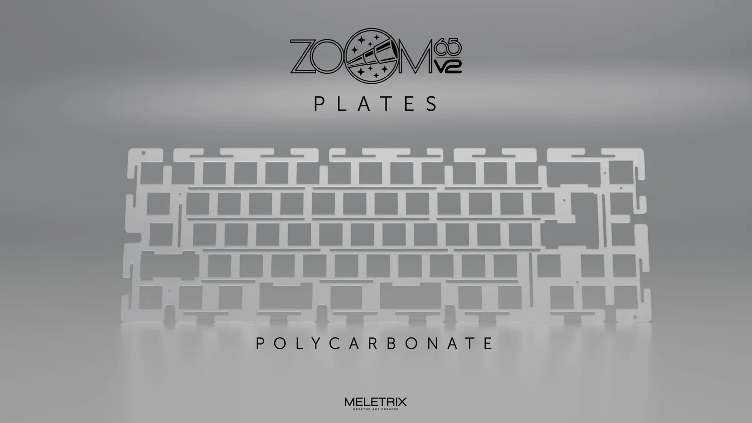 CoffeeKeys Zoom65 V2 plate tastiera alluminio