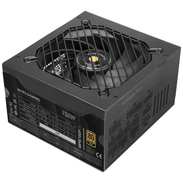 Mars Gaming MPB750PSI alimentatore PC 750W full modular nero Gold