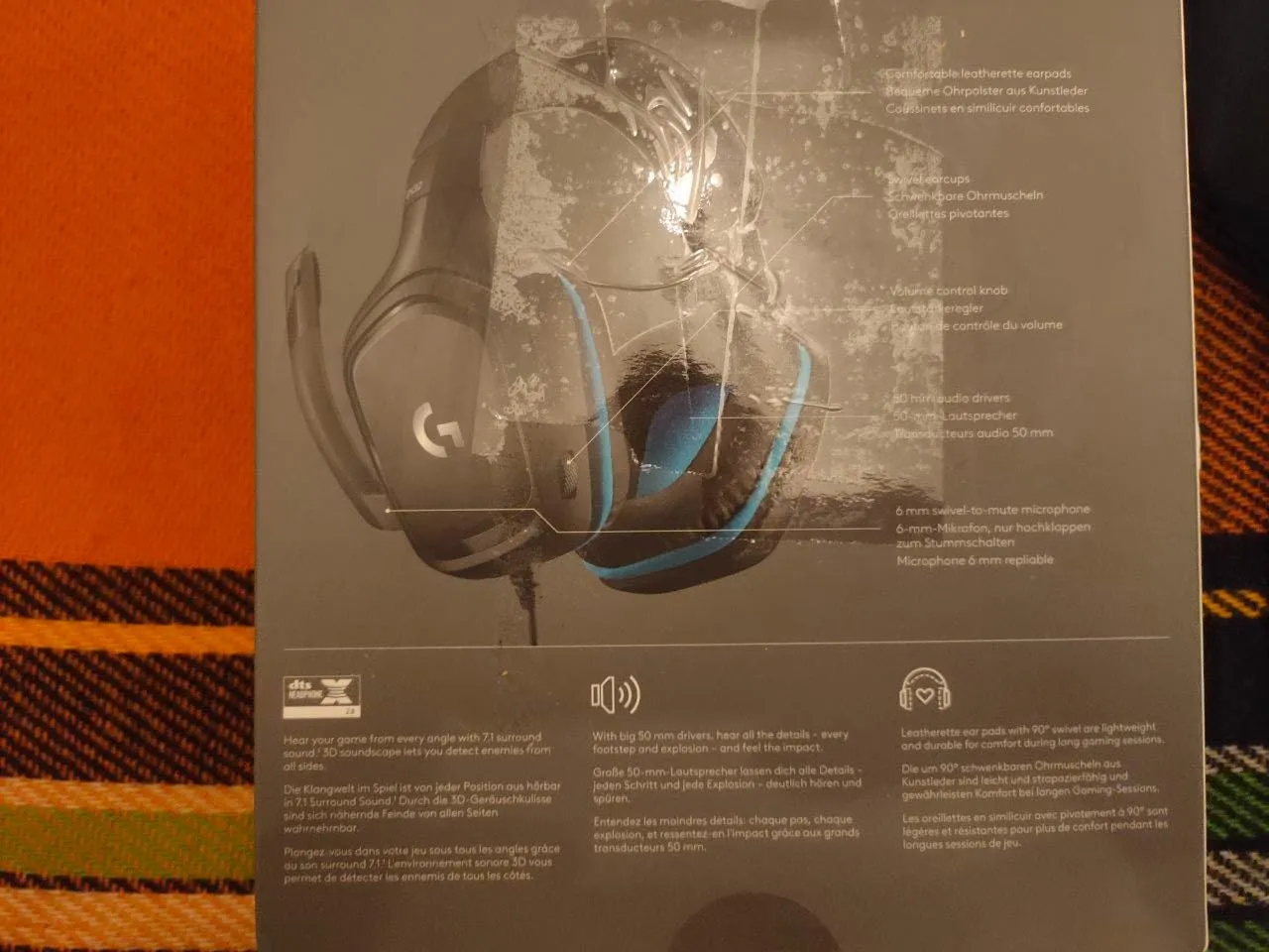 Logitech G G432 Cuffie Gaming Cablate DTS 50mm