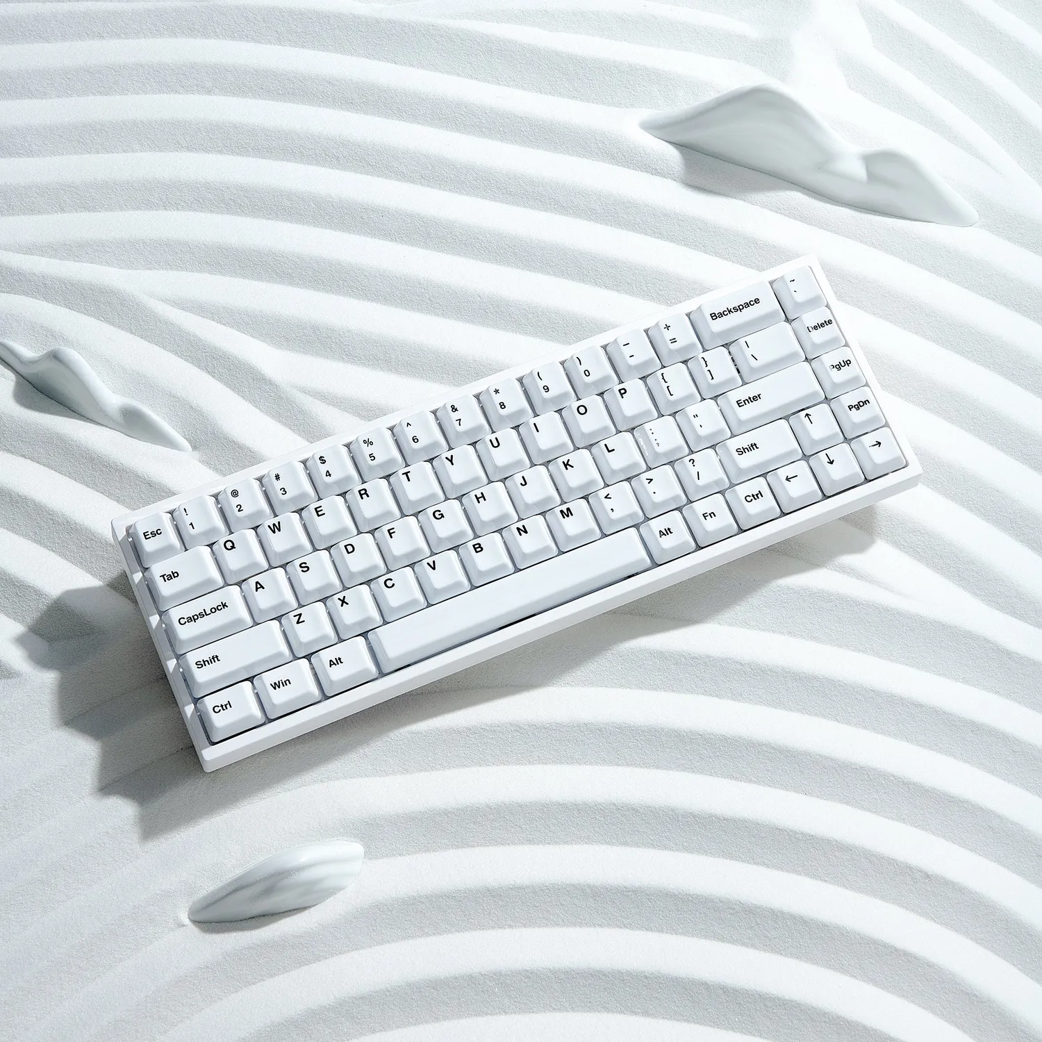 Cerakey Full Set V4 White keycaps ceramica 114 tasti