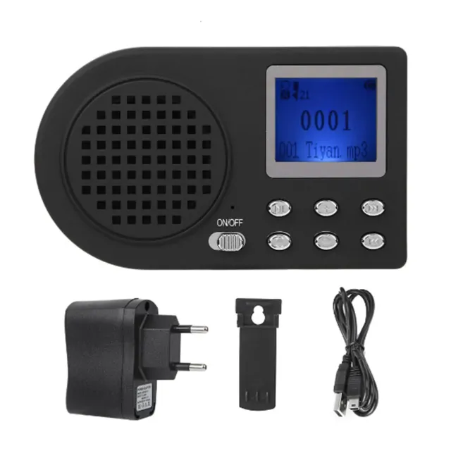 Zunate Altoparlante MP3 Richiamo Uccelli USB 15 ore senza telecomando