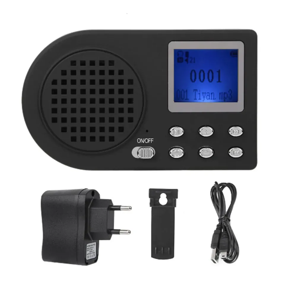 Zunate Altoparlante MP3 Richiamo Uccelli USB 15 ore senza telecomando
