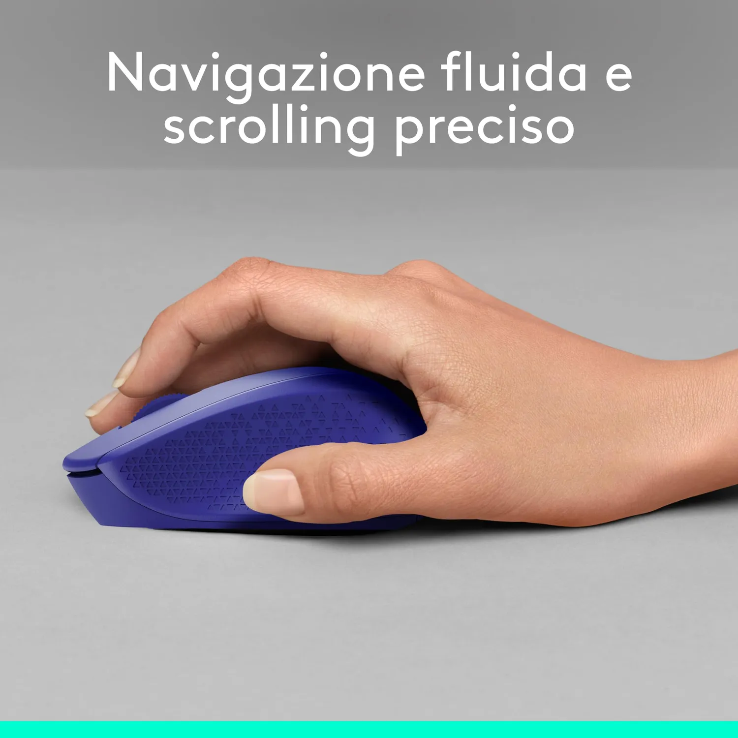 Logitech M330 Silent Plus mouse wireless blu silenzioso