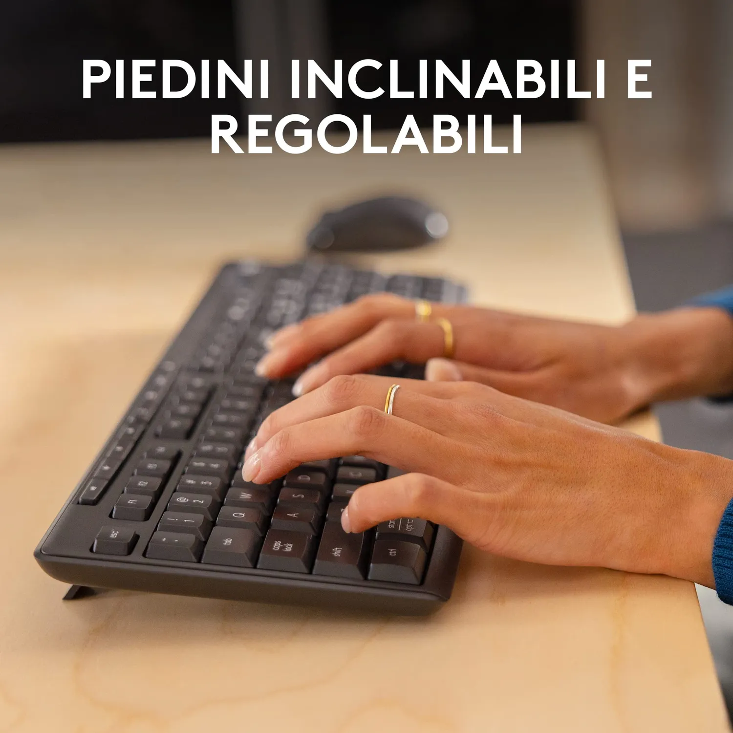 Logitech MK370 Combo tastiera e mouse wireless ITA QWERTY