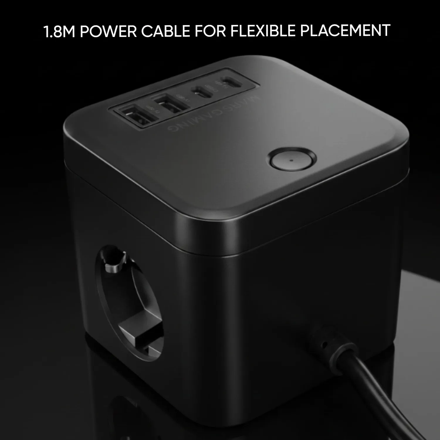 Mars Gaming MD-CUBE35 multipresa cubo nero PD 35W