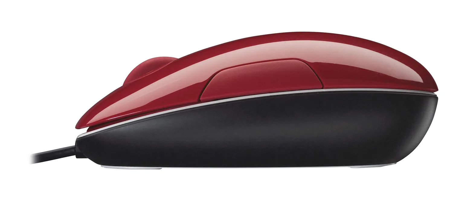 Logitech M150 mouse con filo rosso laser