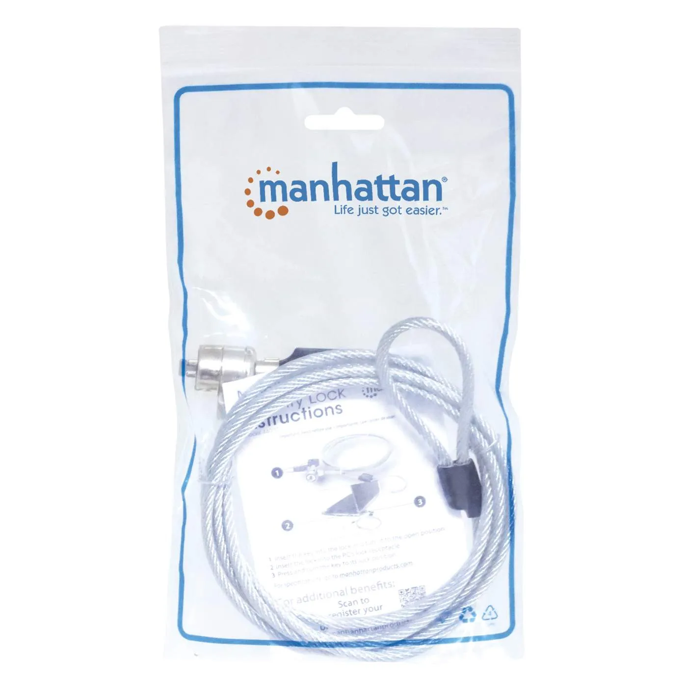 Manhattan lucchetto sicurezza notebook K-slot con chiave