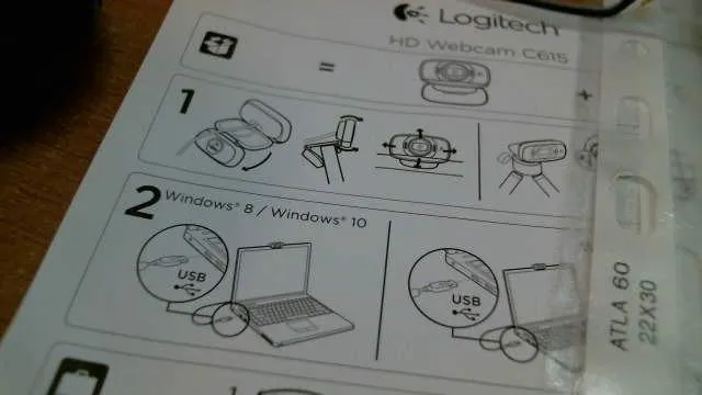 Logitech C615 webcam Full HD 1080p autofocus