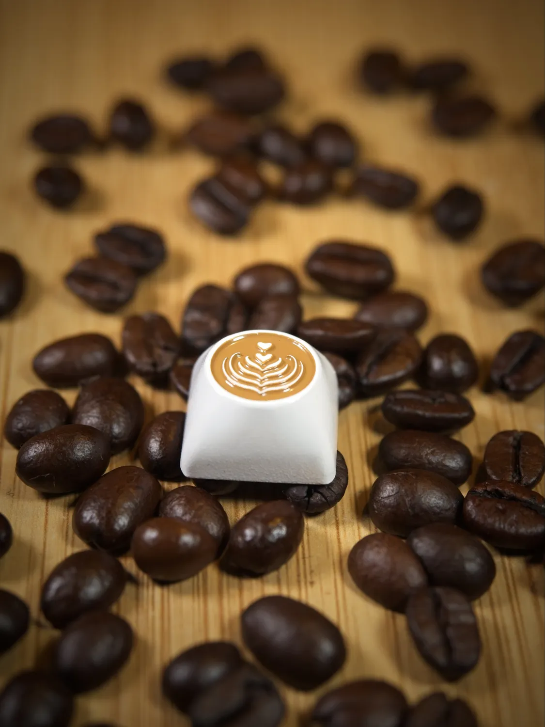 CoffeeKeys Latte artisan lega zinco smaltato