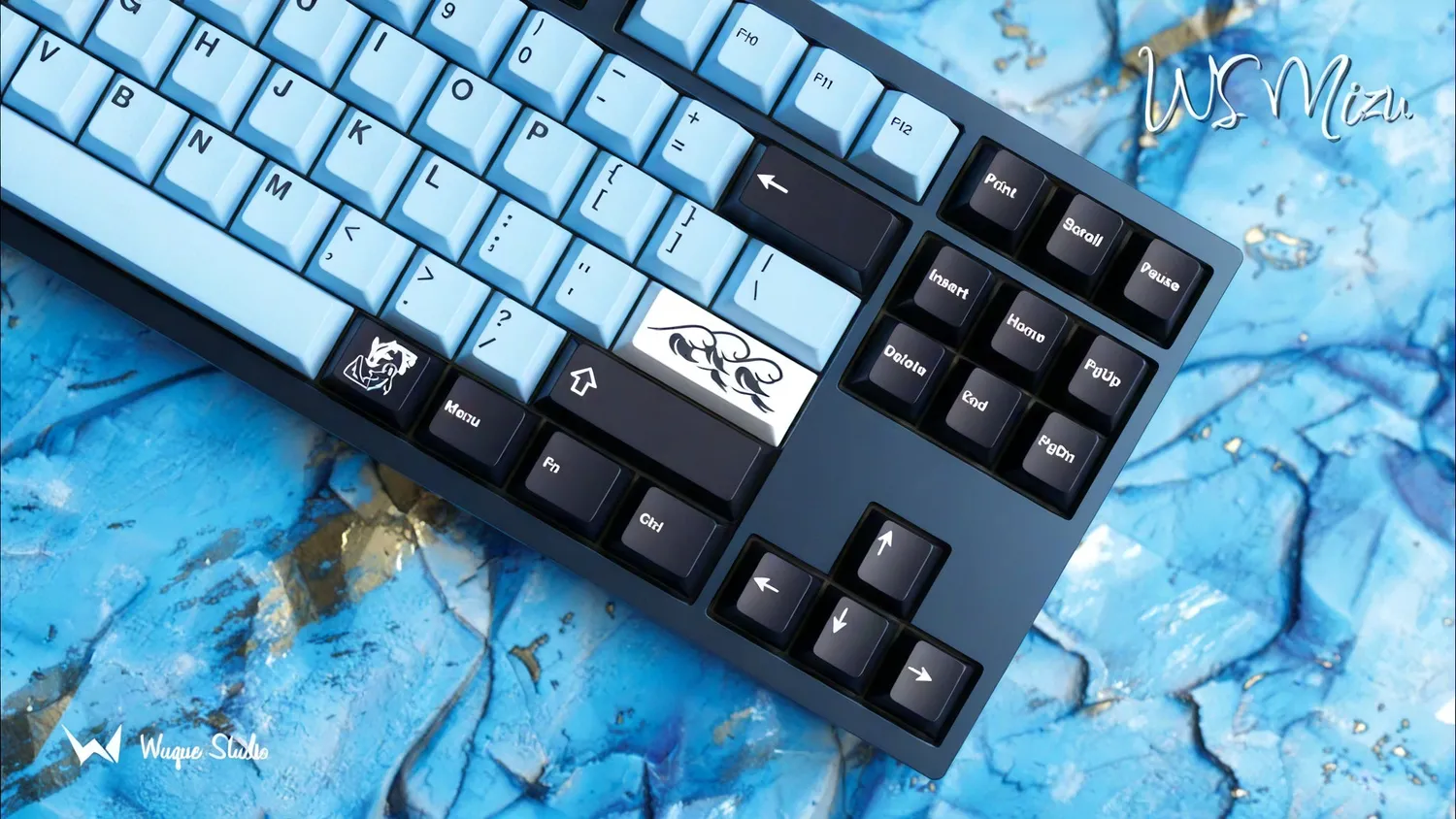 Wuque Studio Mizu keycaps PBT Base+Novelties