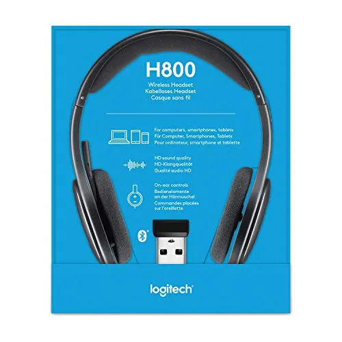Logitech H800 Cuffie Bluetooth Wireless Nere con Microfono