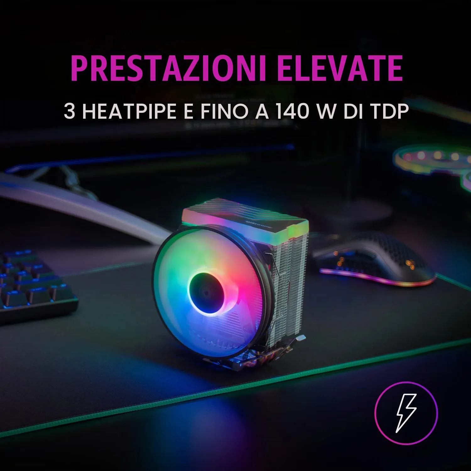 Mars Gaming ML-ULTRA240 raffreddamento liquido CPU bianco 240mm