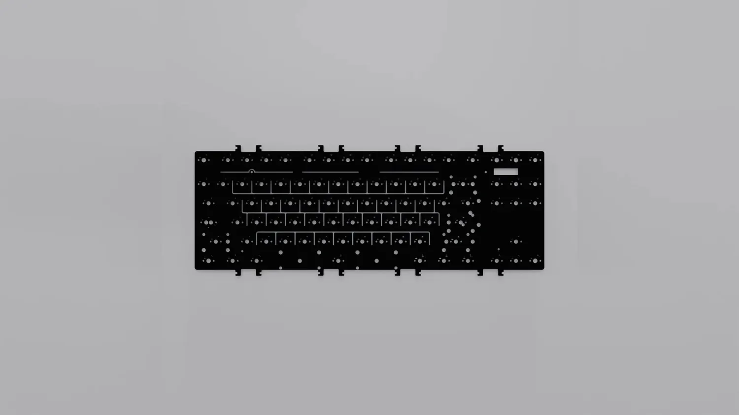CoffeeKeys Zoom TKL Dyna piastra PC per tastiera