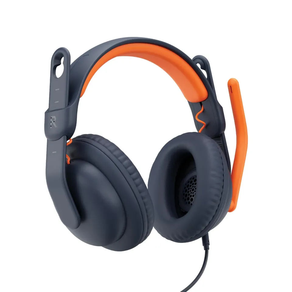 Logitech Zone Learn cuffia con microfono on ear aux blu scuola