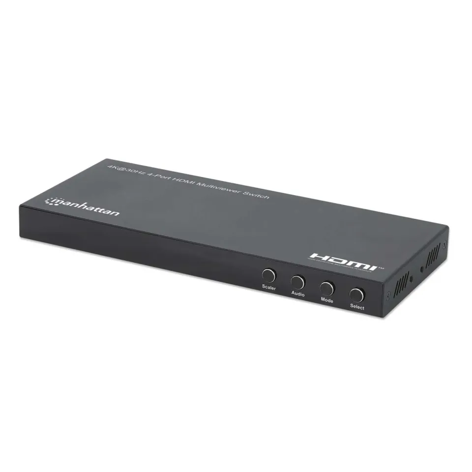 Manhattan Switch Multiviewer HDMI 4 Porte 4K 30Hz PiP