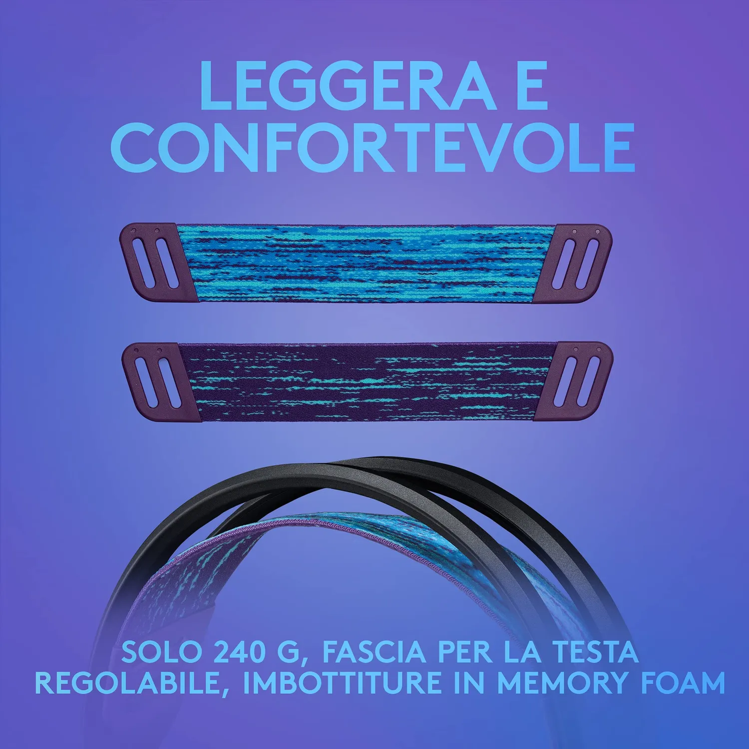 Logitech G G335 cuffie gaming cablate 240g