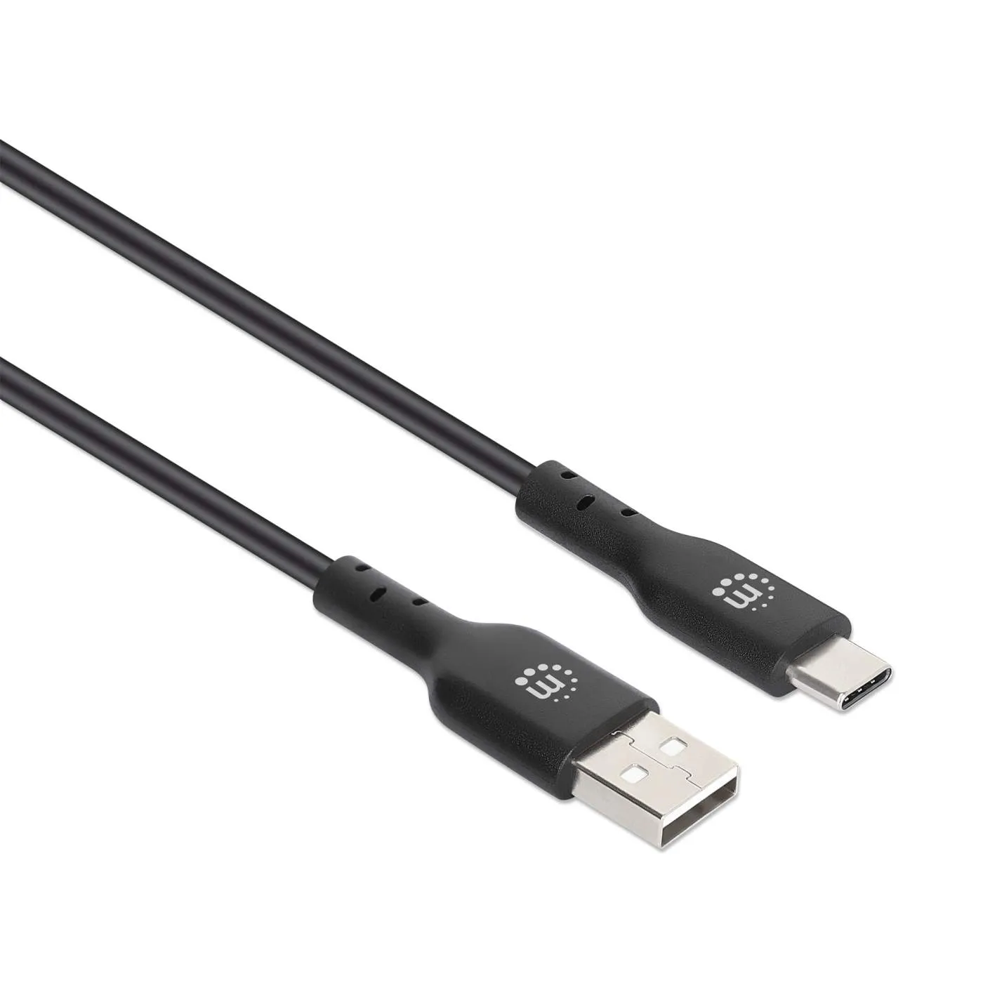 Manhattan cavo USB 2.0 A-C 1 m nero ricarica 3A