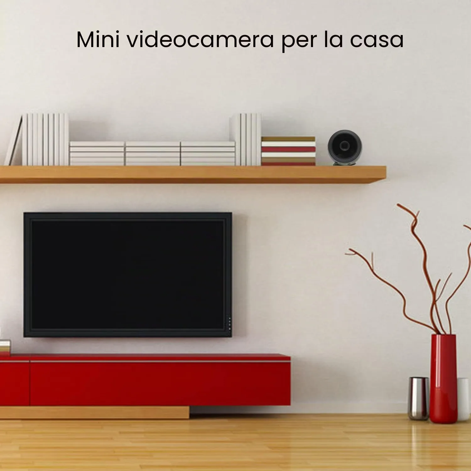 Zunate Mini Telecamera WiFi 1080P Visione Notturna 360°
