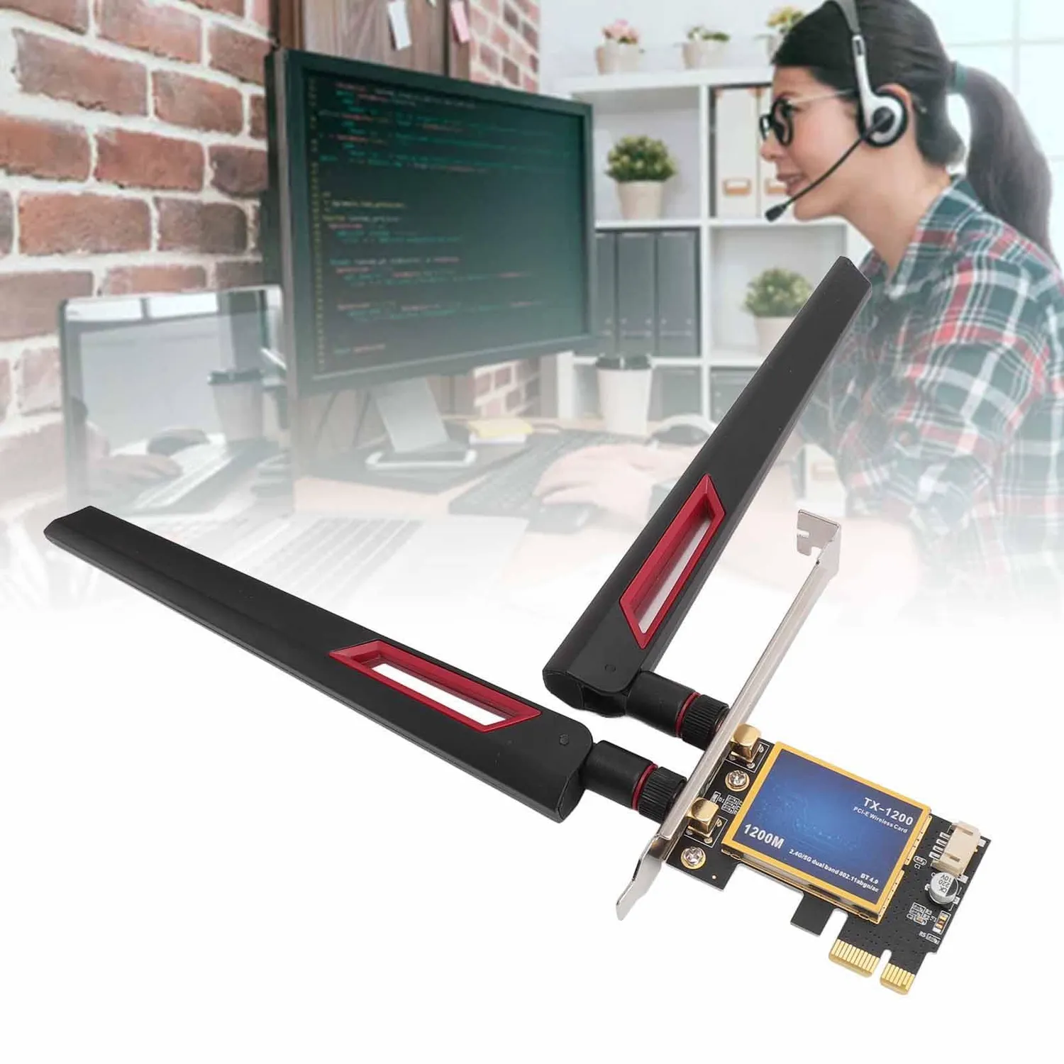 Zunate 7260AC scheda WiFi PCIe 1200 Mbps Bluetooth