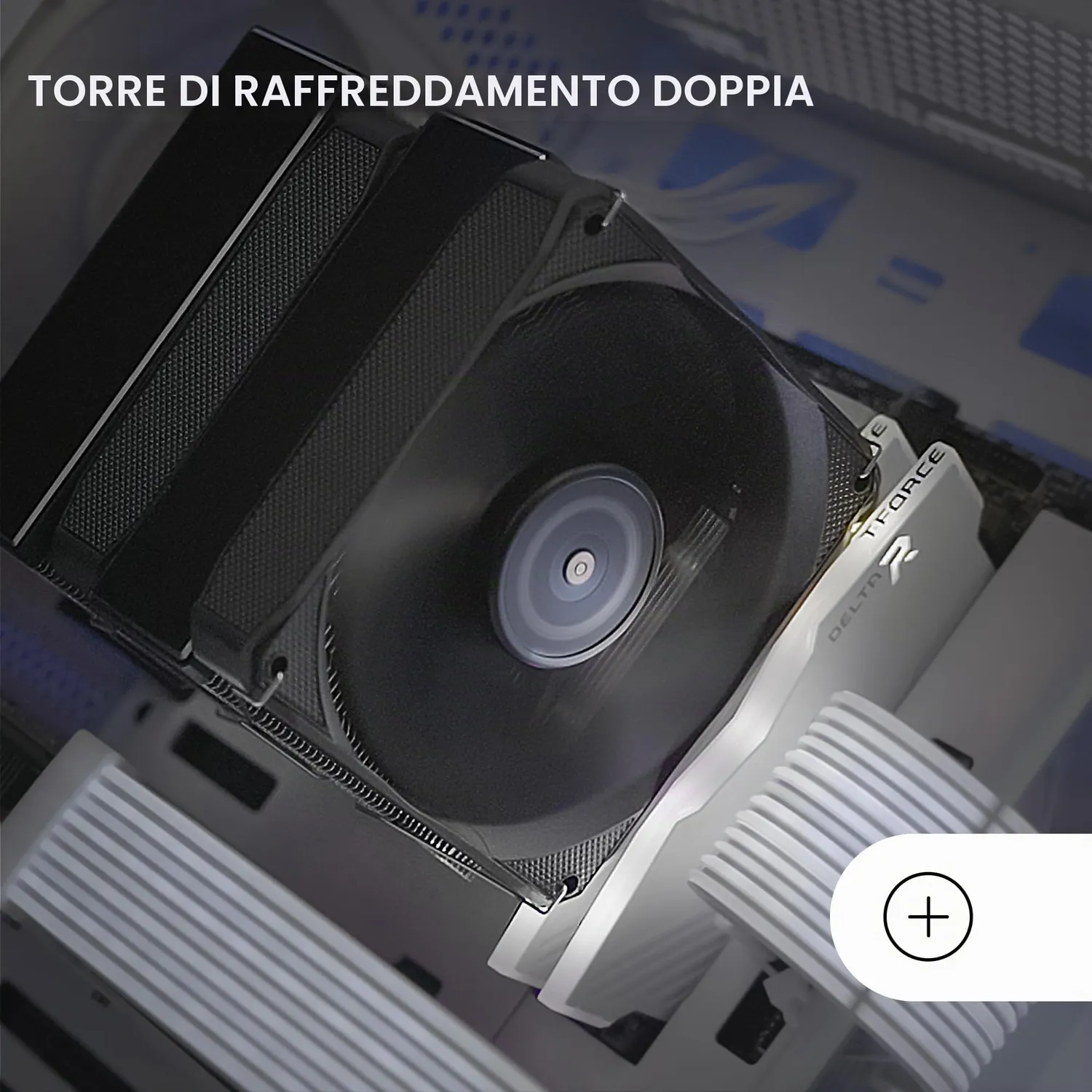 Mars Gaming MCPU-XU9 dissipatore CPU doppia torre nero 400W