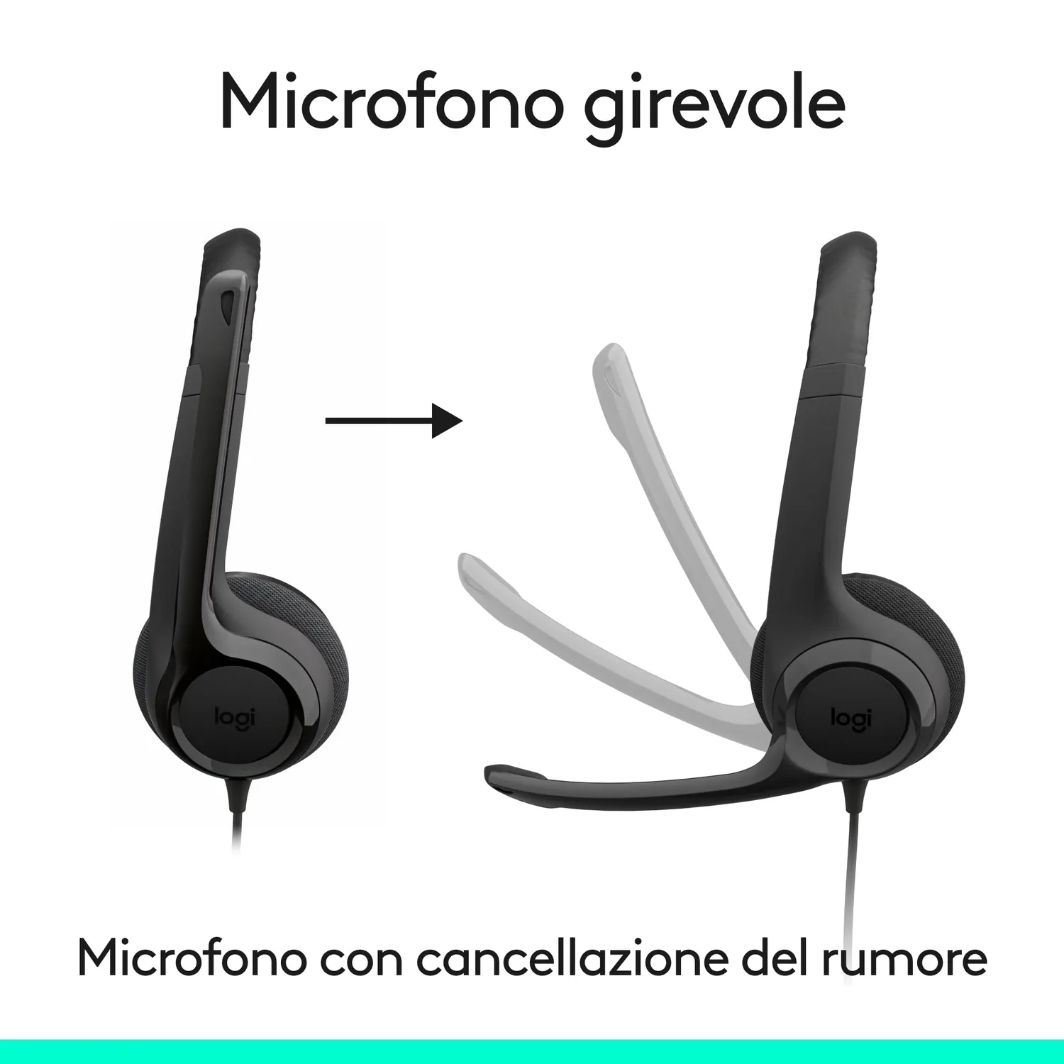 Logitech H390 cuffia con microfono USB-C cancellazione rumore
