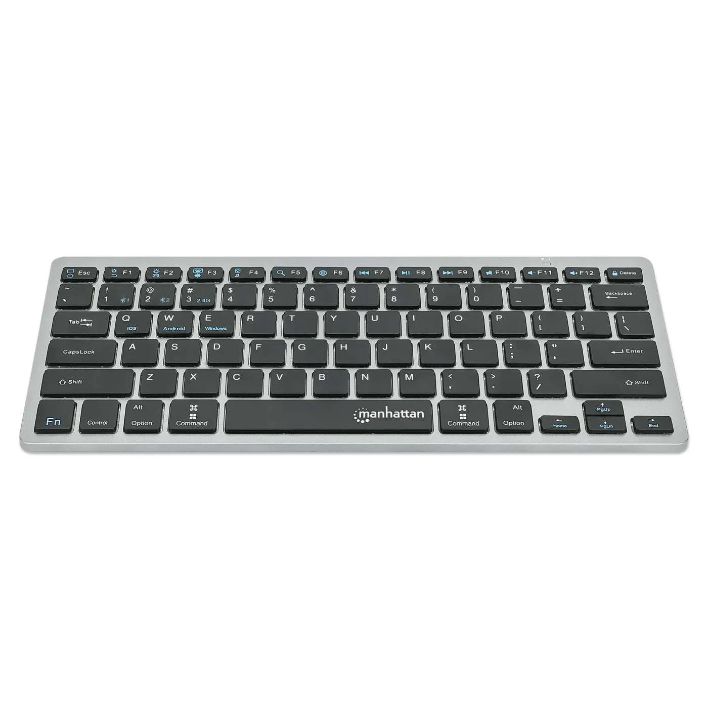 Manhattan Ultra Slim Tastiera Wireless Nera Dual-Mode