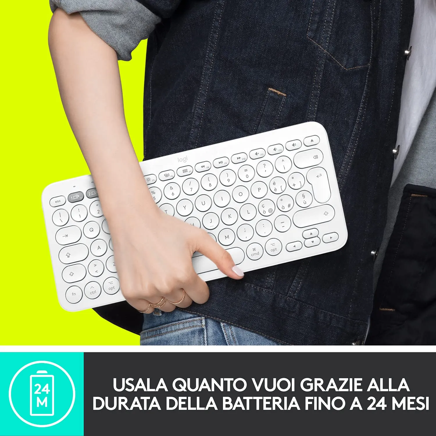 Logitech K380 Tastiera Bluetooth Mac ITA QWERTY multidispositivo