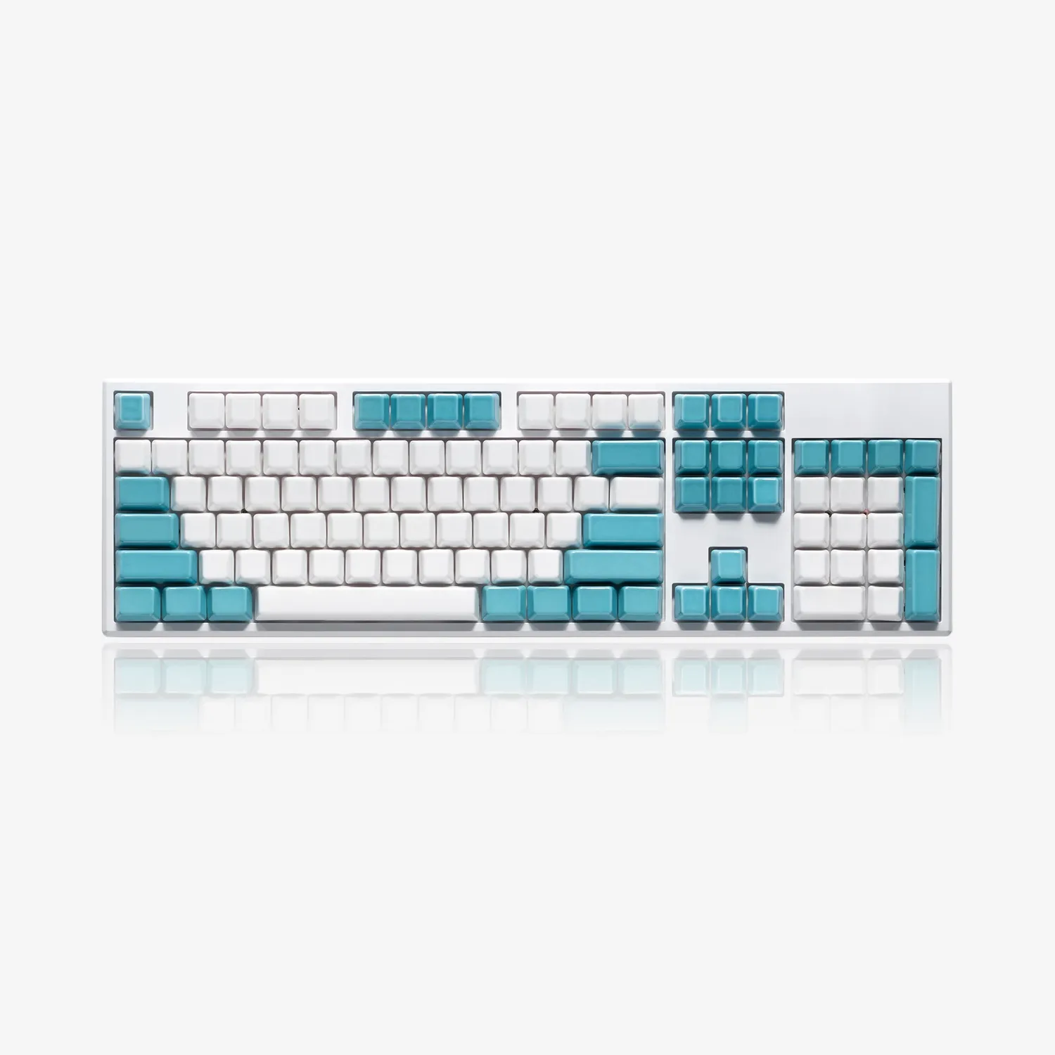 Cerakey V2 set keycap ceramica Indigo White bicolore