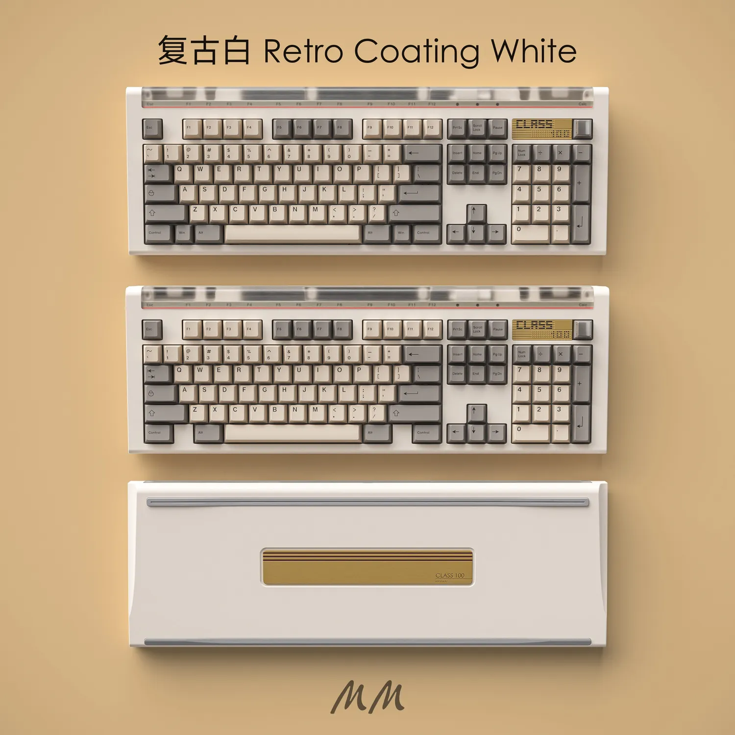 CoffeeKeys Class100 barebone tastiera WK Retro White