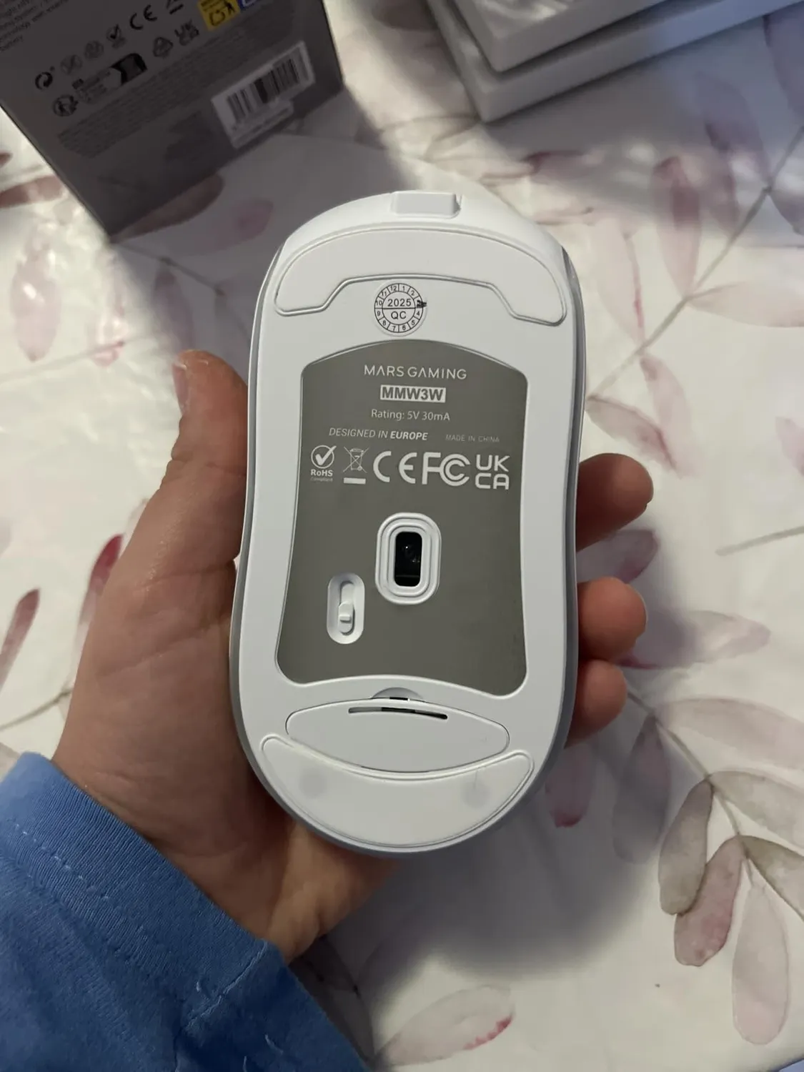 Mars Gaming MMW3W mouse gaming wireless bianco RGB