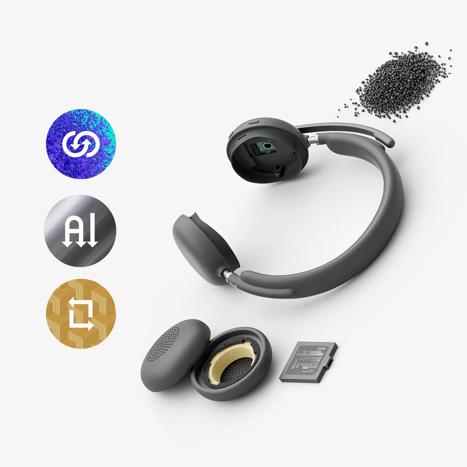 Logitech Zone Wireless 2 Cuffia Teams ANC con Dongle