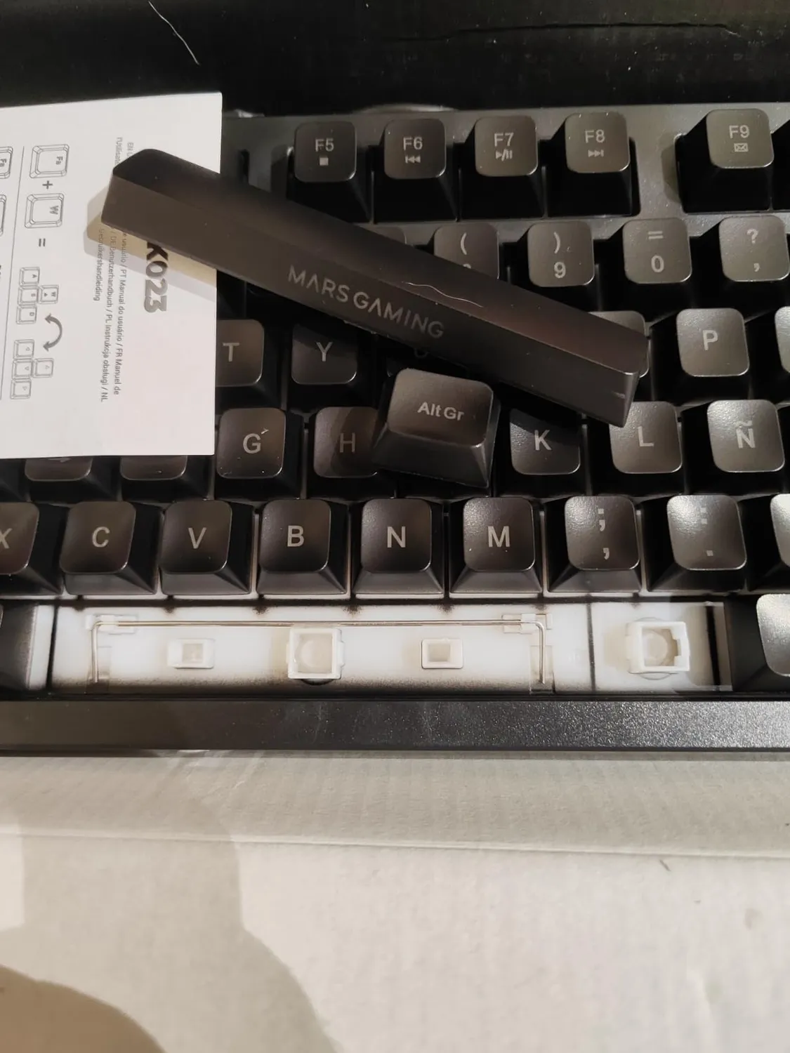 Mars Gaming MK023ES tastiera gaming TKL nera layout spagnolo