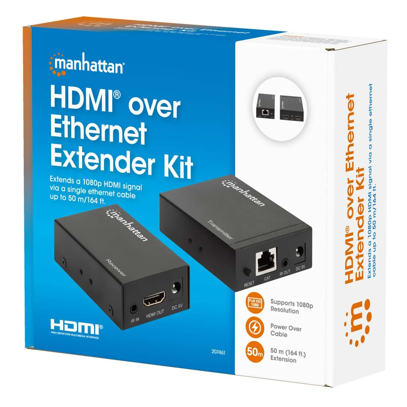 Manhattan Kit extender HDMI over Ethernet 1080p 50 m