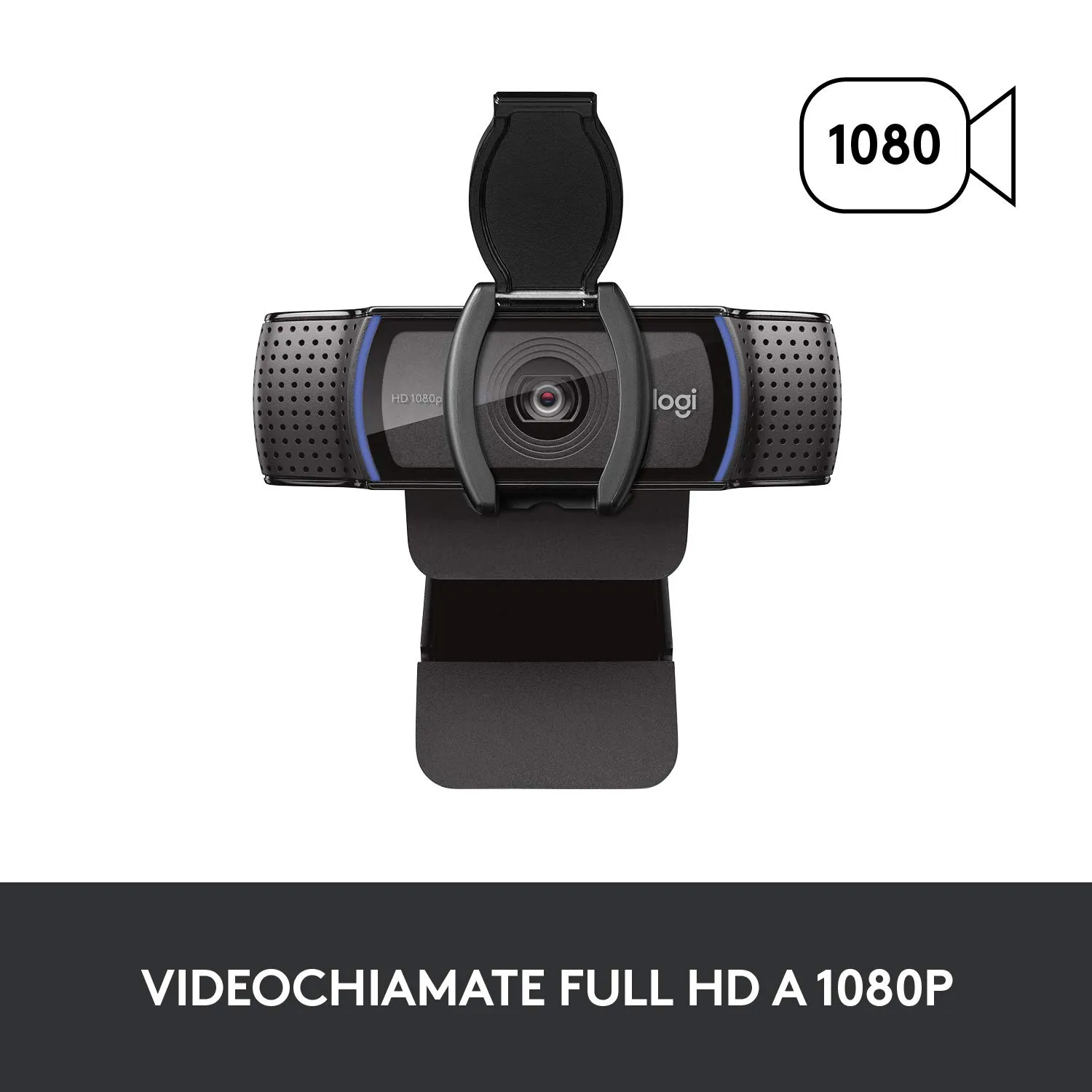 Logitech C C920S HD Pro webcam Full HD 1080p nera