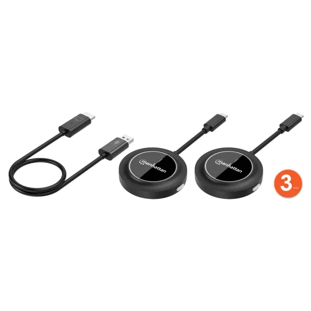 Manhattan Kit HDMI Wireless 1080p con 2 Trasmettitori USB-C