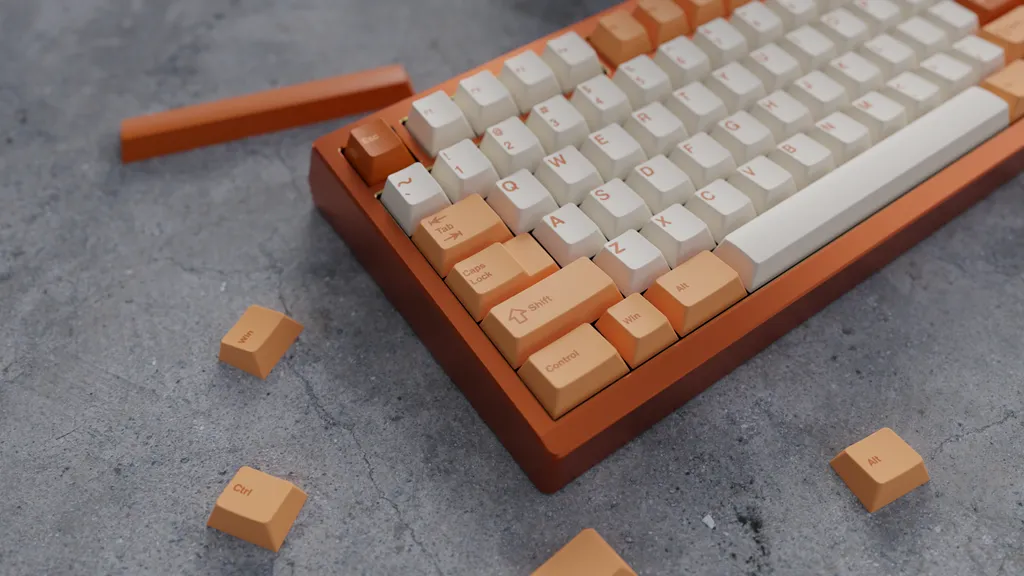 Wuque WS Sunset Bliss keycaps PBT double-shot Cherry 223 tasti