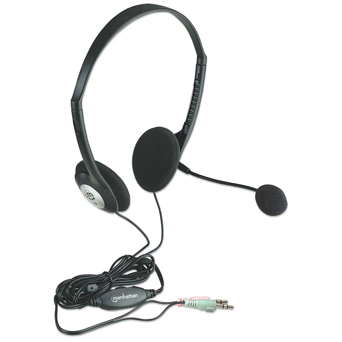 Manhattan Stereo cuffia on-ear jack 3,5 mm con microfono