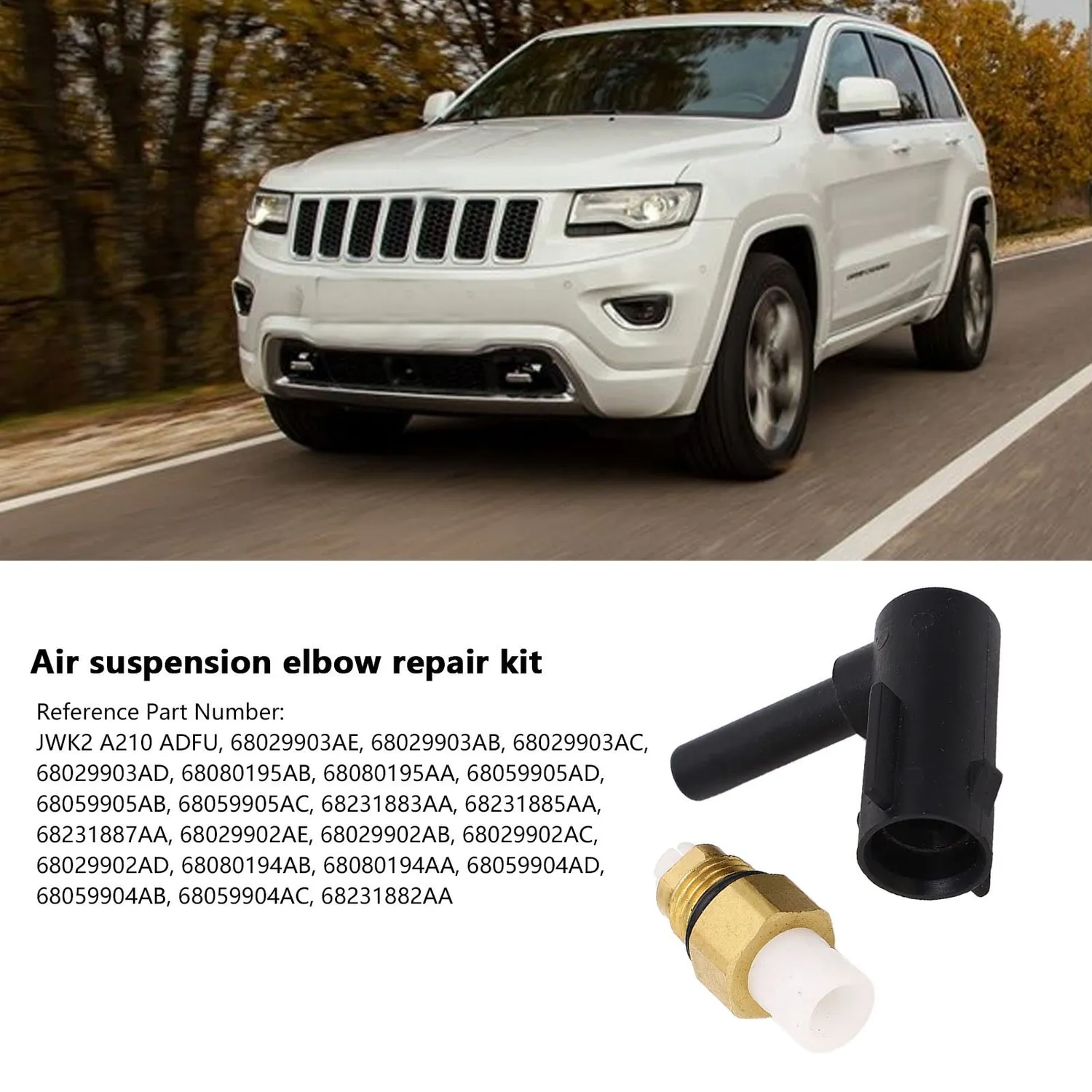 Zunate JWK2 kit riparazione sospensione pneumatica 2 pezzi ottone