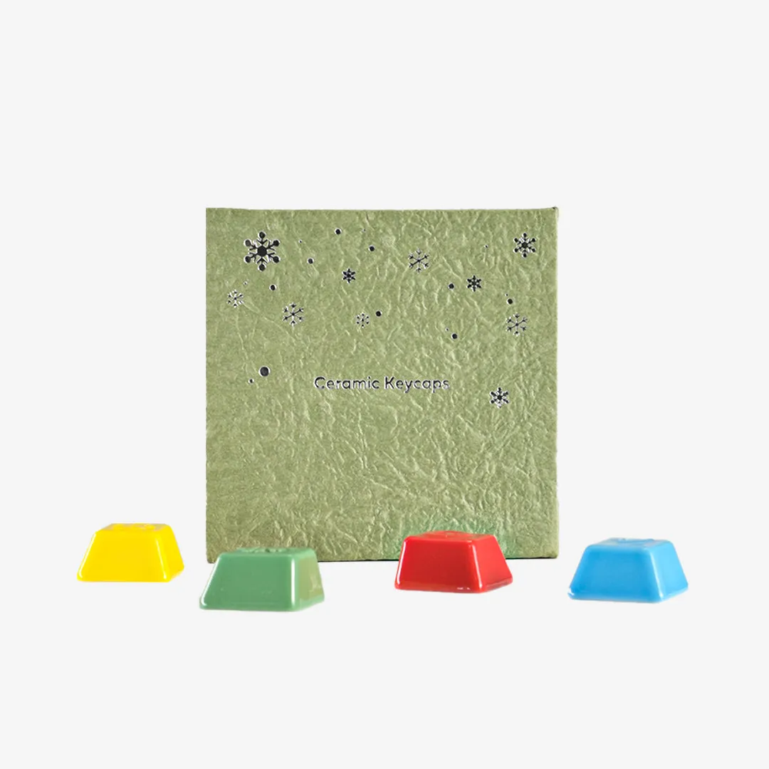 Cerakey Christmas V3 set keycap in ceramica natalizio